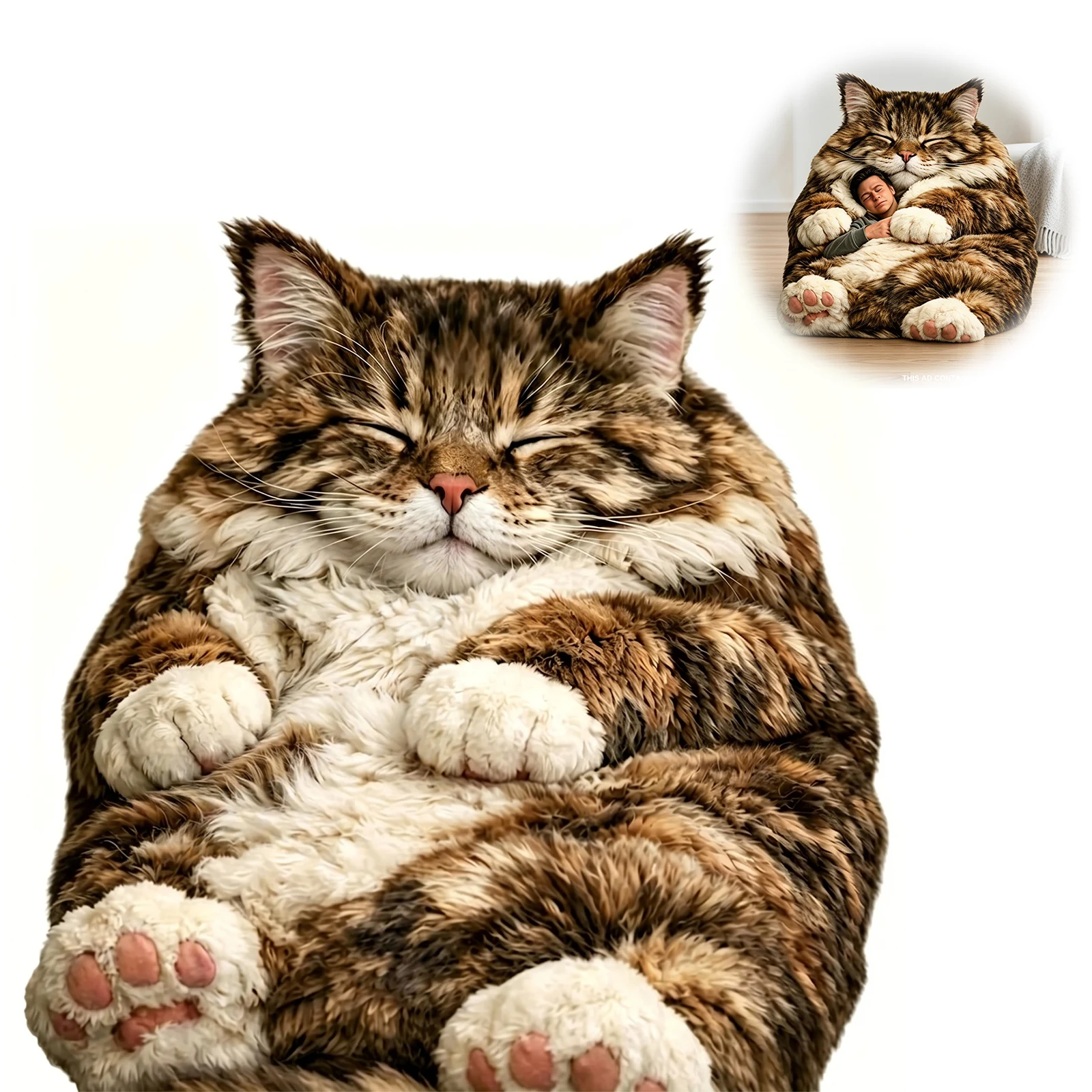 Giant Animal Sleeping Bag Comfortable Soft Animal Envelope Blanket Washable for Indoor Home Bedroom Living Room Apartment Dorm
