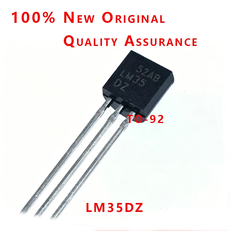 There Are 10 Lm35Dz Lm35D Direct Plug-In To-92 Temperature Sensors Lm35