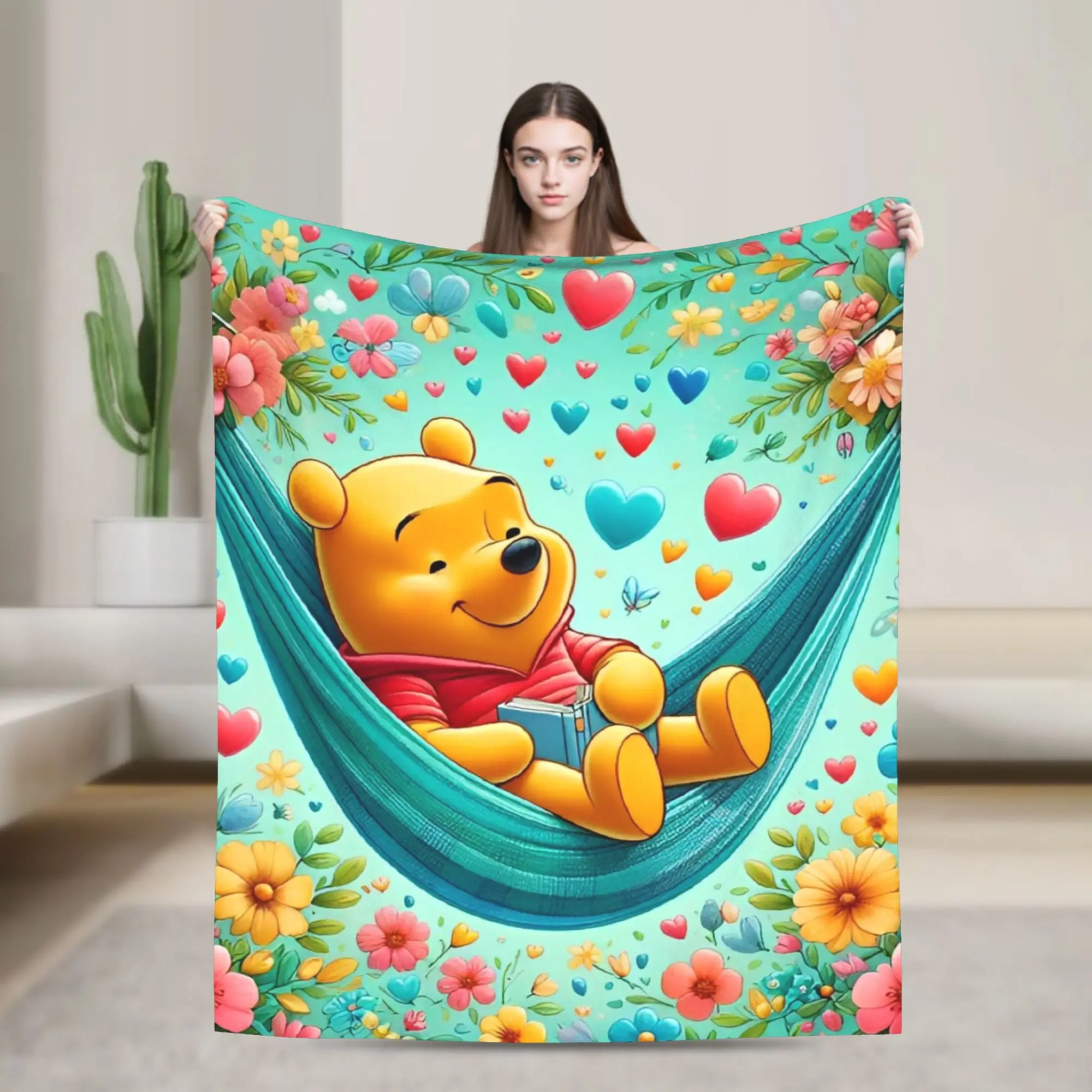 

Мы любимо одеяло Винни-Пух, фланелевое винтажное теплое одеяло для покрытия на осень/зиму,