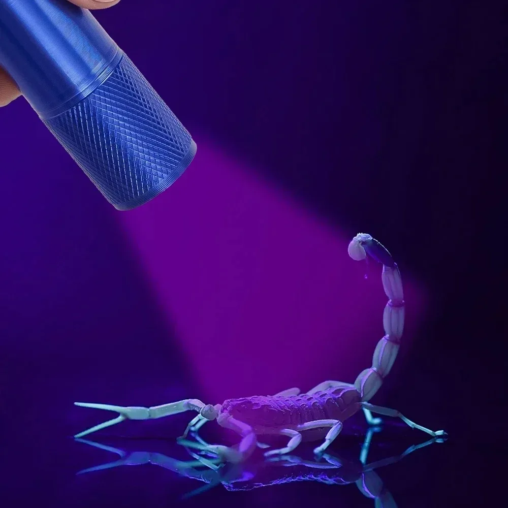 Linterna de luz UV 9 LED Super Mini 9, linterna ultravioleta fuerte 9 Led, lámpara de detección de escorpión, resistente al agua, 1 piezas