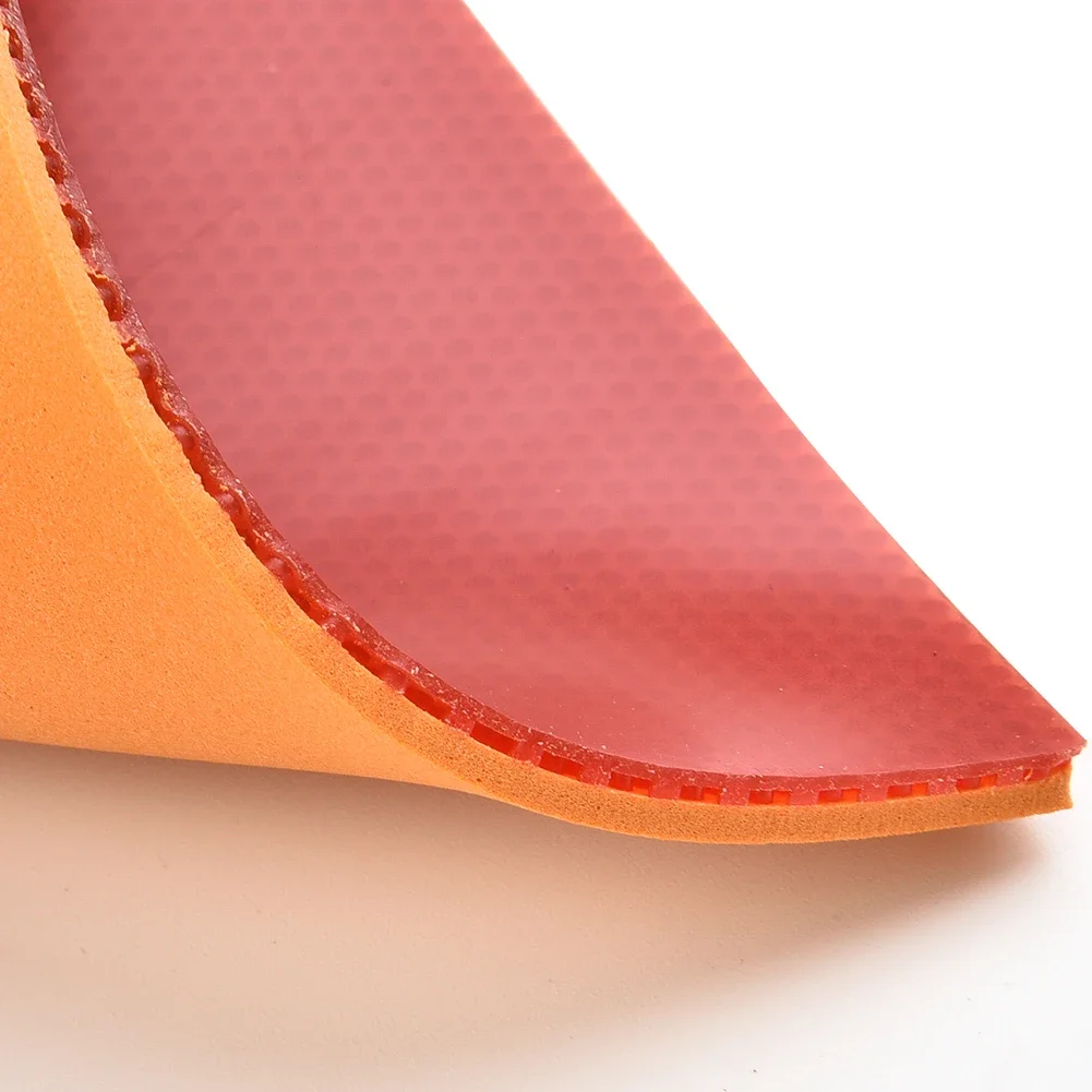 1/2 قطعة تنس الطاولة المطاط الصلب الإسفنج بينغ بونغ المطاط عكس لاصق هجوم سريع بينغبونغ المطاط الأحمر/الأسود