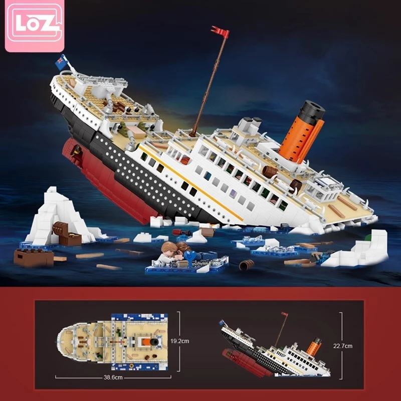 

TOYLINX 2882-компонентный набор для сборки мелких частиц — модель головоломки высокой сложности для взрослых, строительные блоки с кораблем Титаника