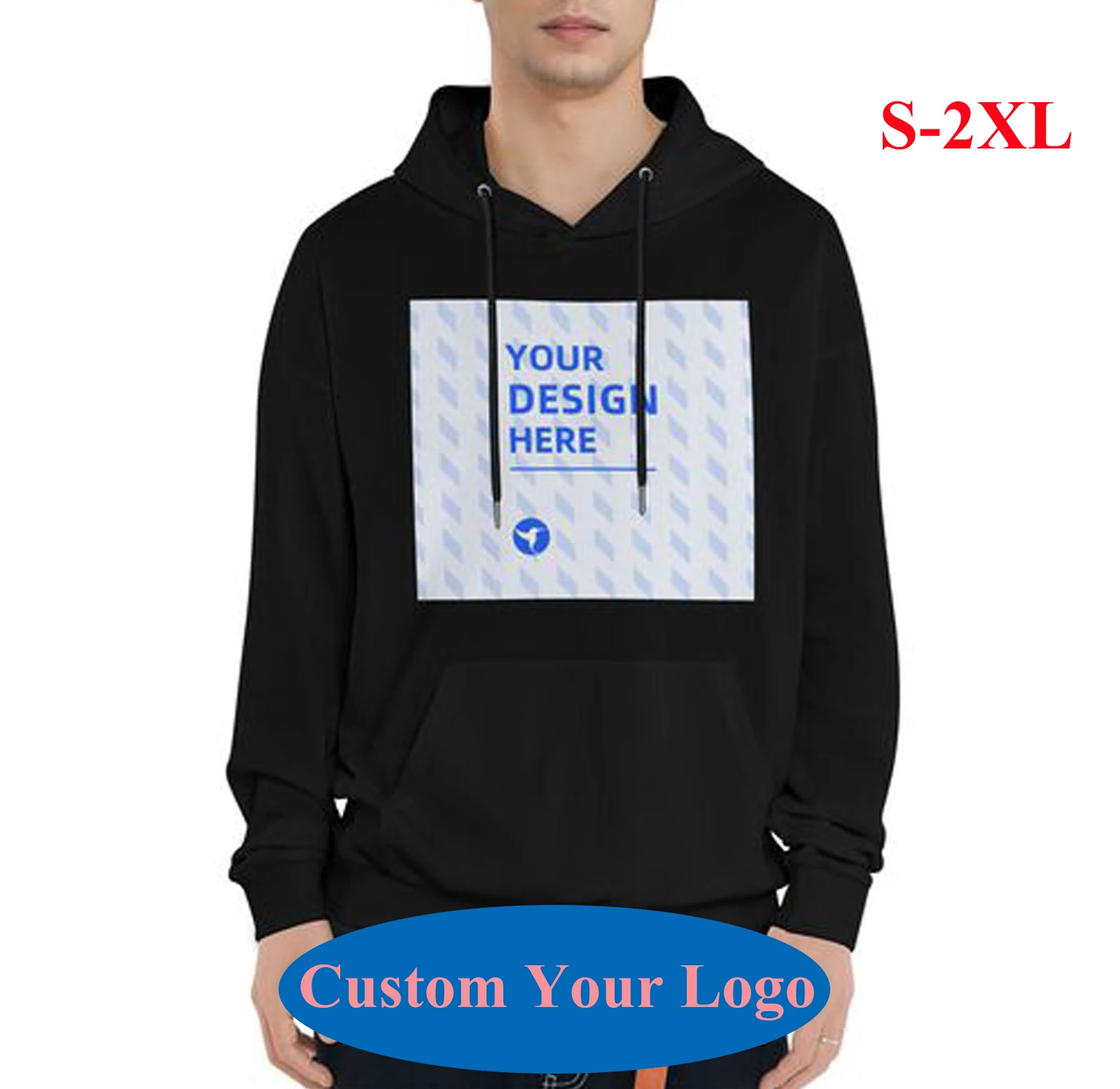 

Custom Premium Pullover Hoodie Personalized Sweatshirts Men Women DIY Text & Pictures Your Design Hoodie Add Your Own Text Logo