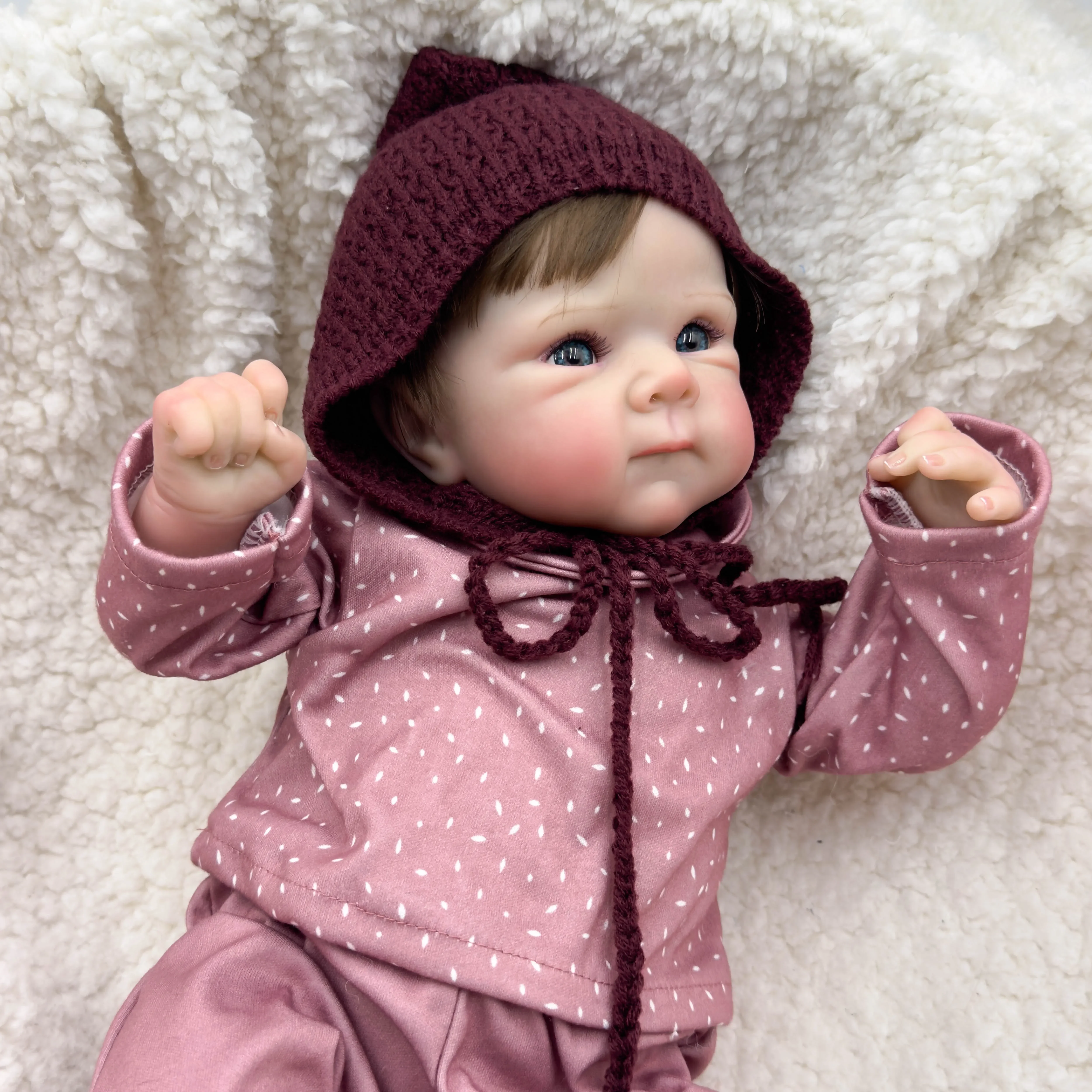 

NPK 18inch Bettie Lifelike Reborn Toddler Soft Body Doll Newborn Doll Hand-Detailed Paint with 3D Look Visible Veins