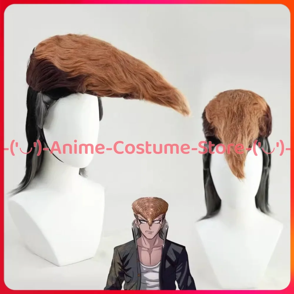 Danganronpa 2, Owada Mondo, голова самолета, парик для косплея, аниме, игровой персонаж, Хэллоуин, карнавальный костюм для вечеринки, парики, синтетические волосы Danganronpa 2, Owada Mondo, голова самолета, парик для косплея, аниме, игровой персонаж, Хэллоуин, карнавальный костюм для вечеринки, парики, синтетические волосы