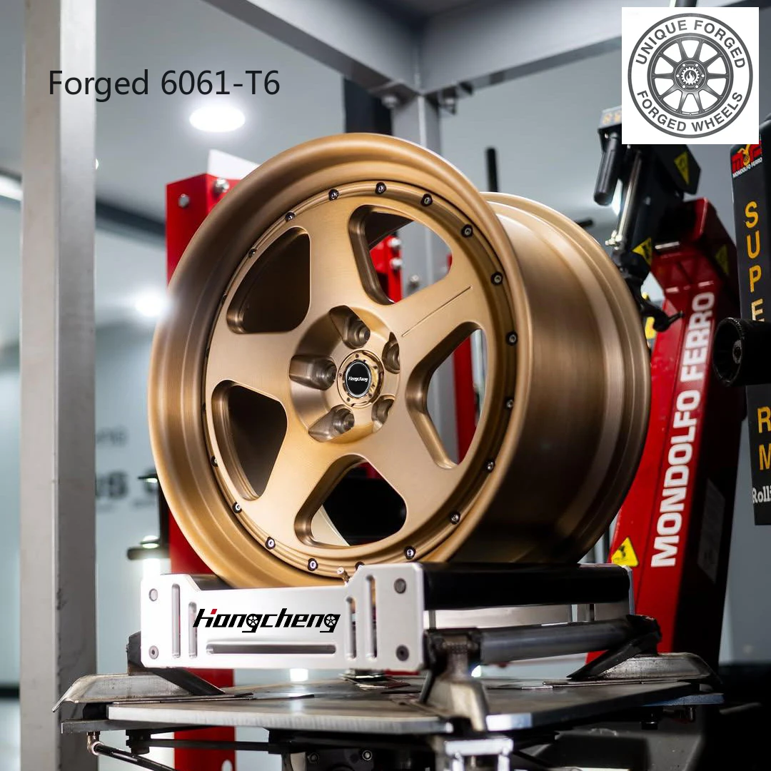 2026 New Custom 18-24 Inch Brushed Rose Gold Concave Wheel Rims 5x100 5x112 5x114.3 Sport Alloy Rims