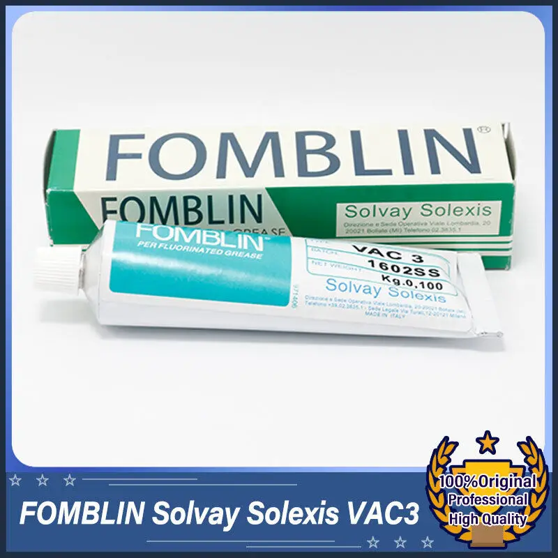 FOMBLIN Solvay Solexis VAC3 100g Per Fluorinated Grease PFPE for Industries.