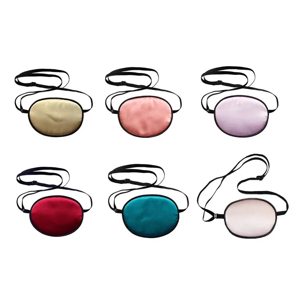 

Silk Eye Patch Eco Friendly Single Eye Mask Adjustable Comfort Eyeshade for Adult Lazy Eye Correction