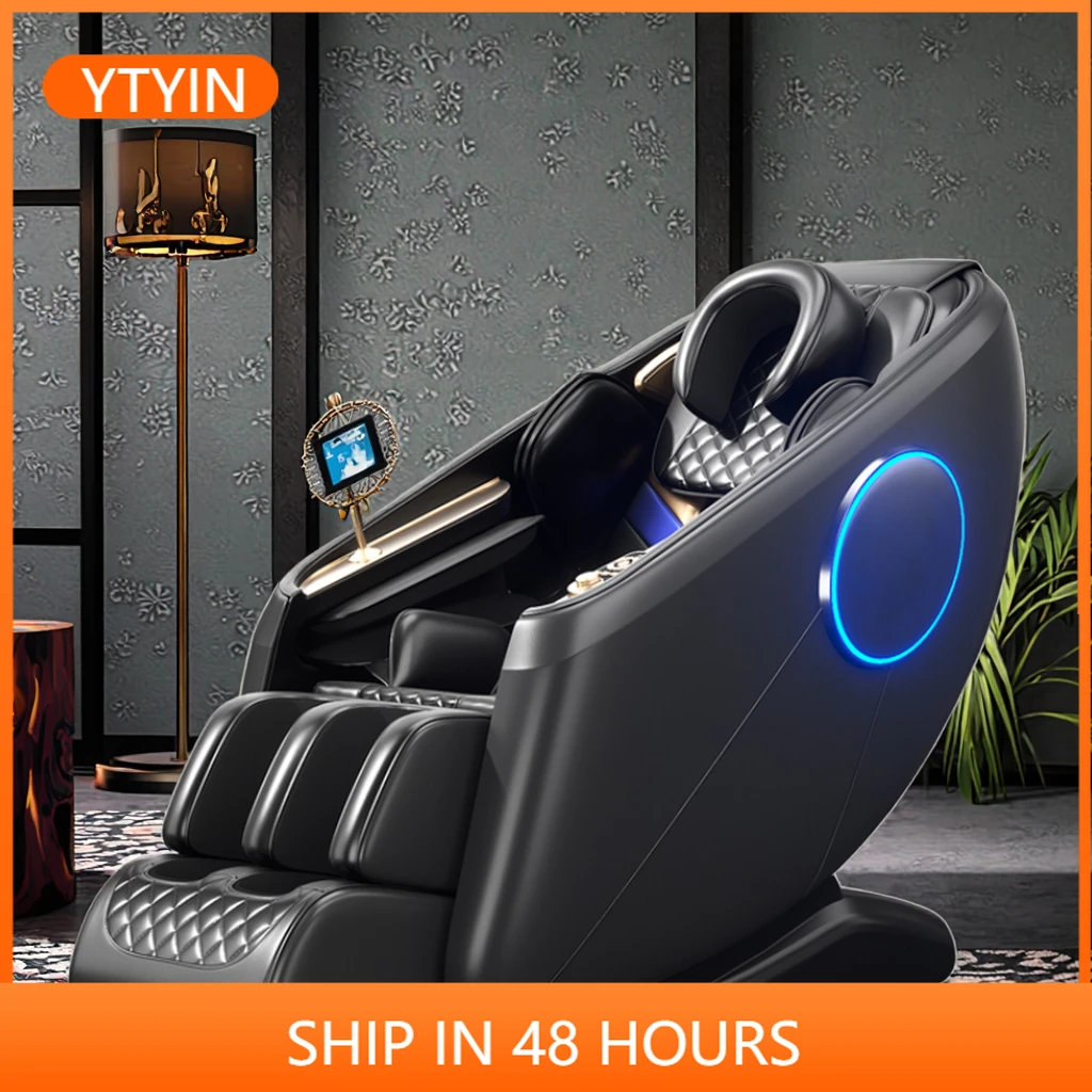 

YTYIN MST-040 Factory Wholesale Customized New Luxury Black 8D Massage Chair Zero Gravity Bluetooth Music Space Cabin