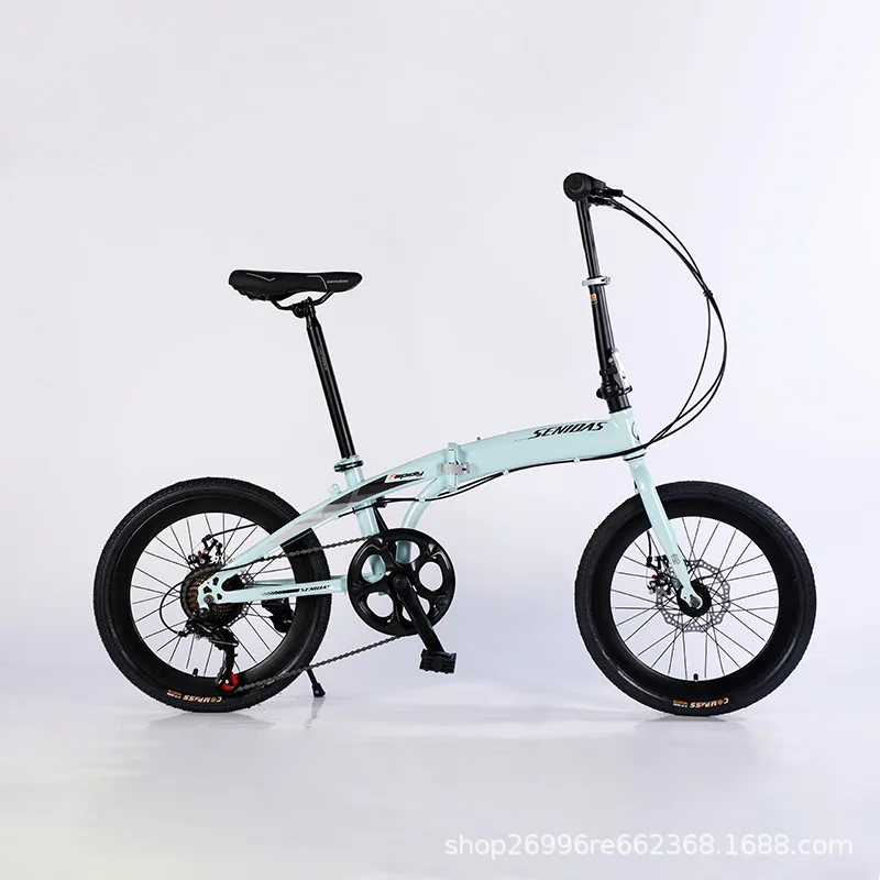 Bicicleta de Montaña plegable para niños y adultos, bici pequeña de 20 pulgadas