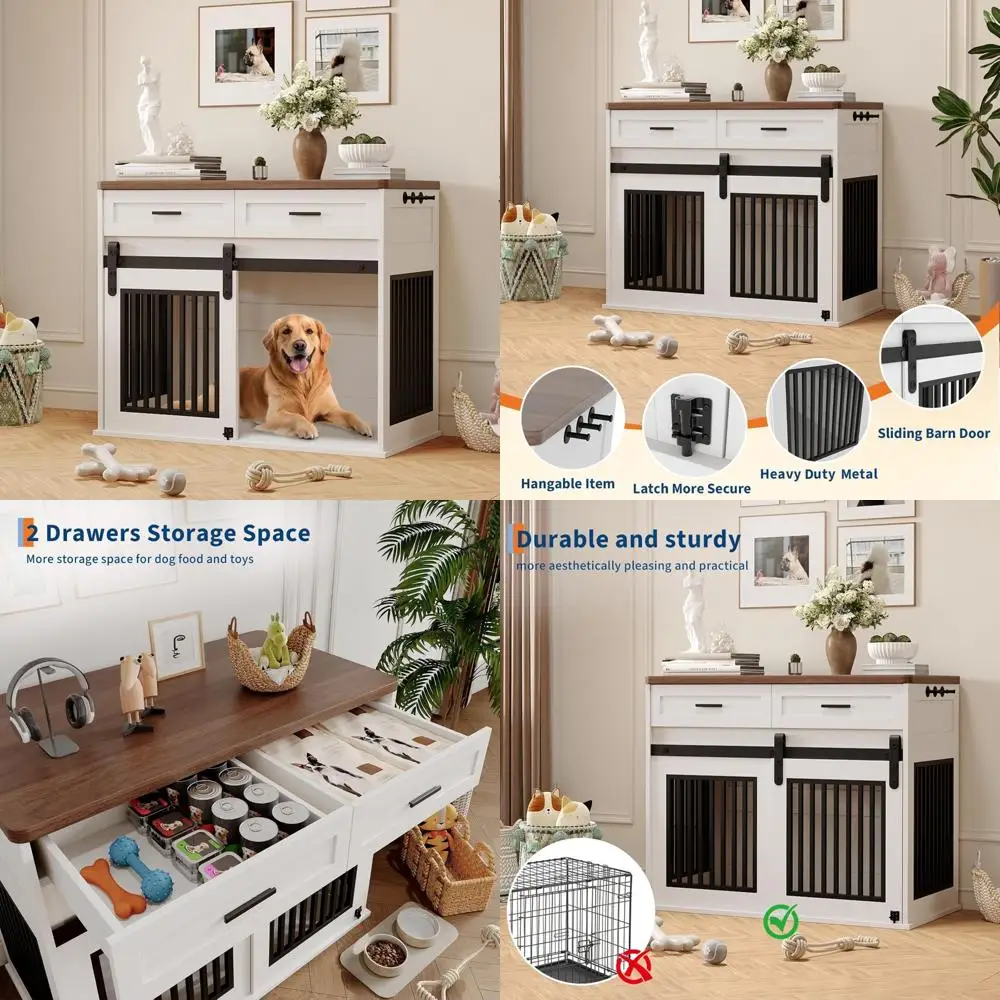 44.5'' Dog Crate Fu… - image