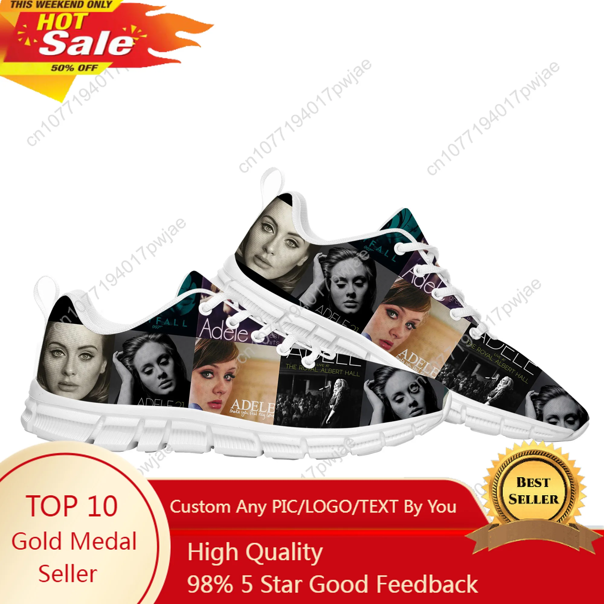 

Adele Singer Poster Sports Shoes Mens Womens Teenager Sneakers Lightweight Casual Hiking Sneaker Custom Built Shoe