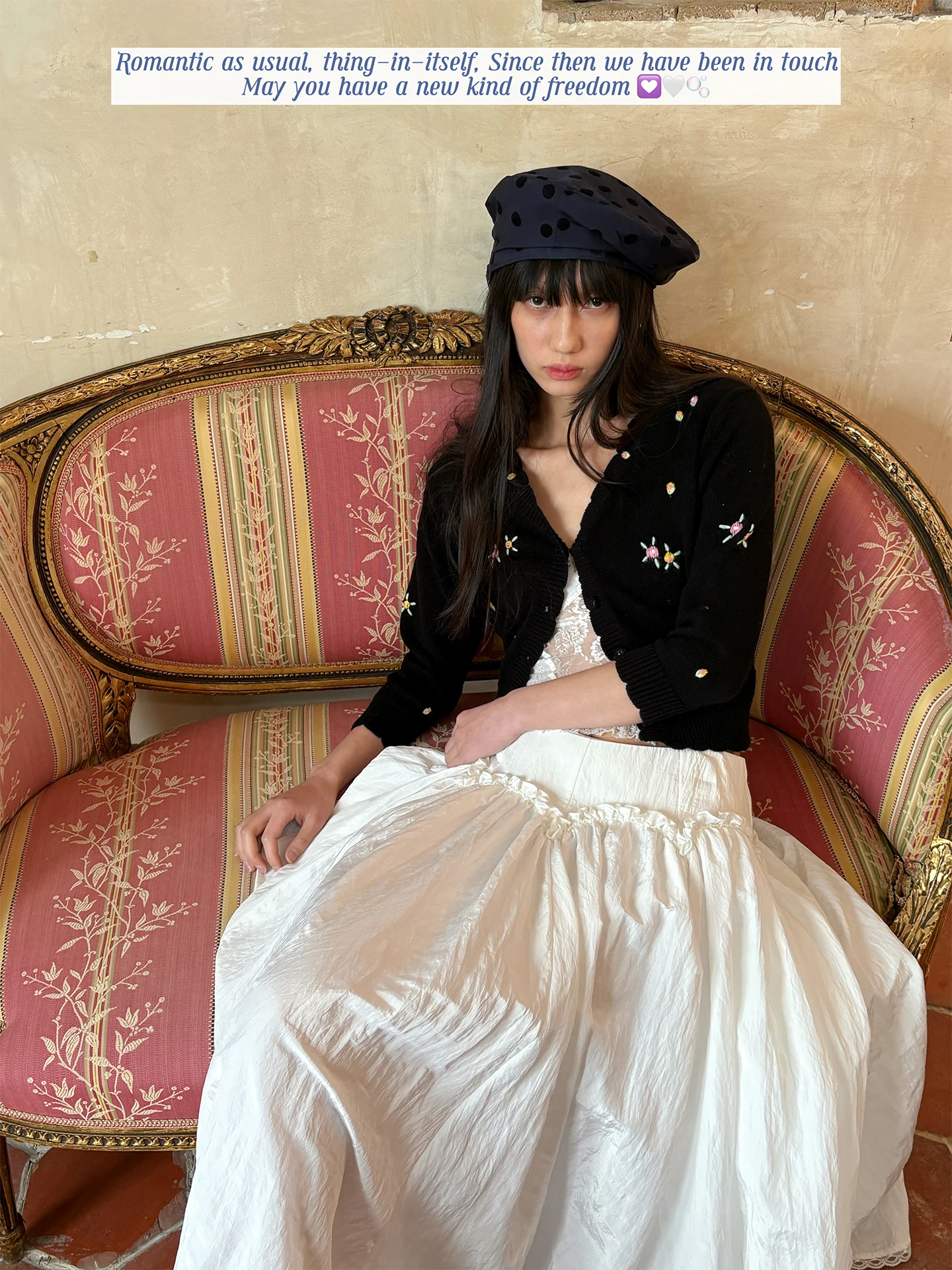 

Ретро-кардиган с цветочной вышивкой и V-образным вырезом, вязаный, мягкий и уютный, женский свитер-жакет в корейском стиле, с длинными рукавами