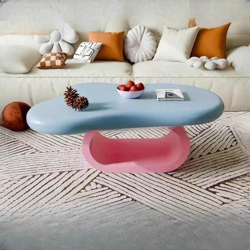 HHDopamine Cloud Tea Table In One Body Forming Simple Small Apartment Household Living Room Table