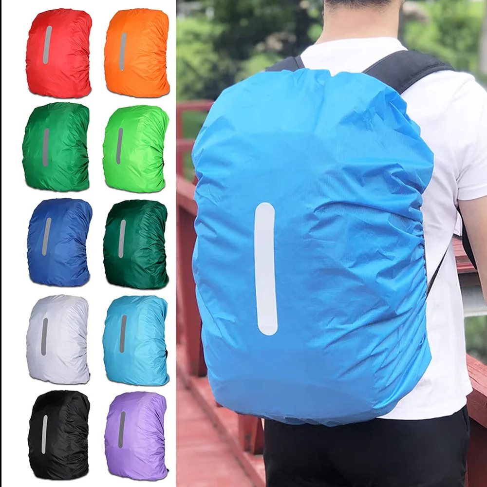 

Outdoor Bag Rain Cover Camping Reflective Dust Backpack Bag Hiking Mountaineering Sun-protected Backpack Protective Cover 30-40L