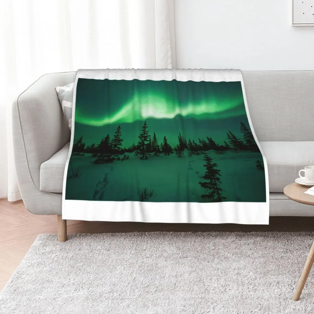 Silent Forest Throw Blanket Color Fast Cozy Throw Blanket