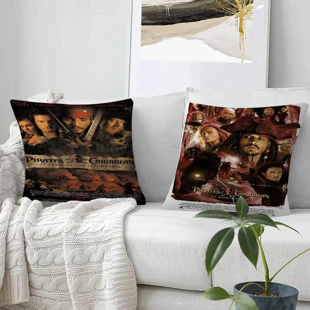 Classical Movie Poster Pirates Of The Caribbean Cushion Cover Polyester Sofa Cushions Throw Pillows Home Decoration Pillowcover