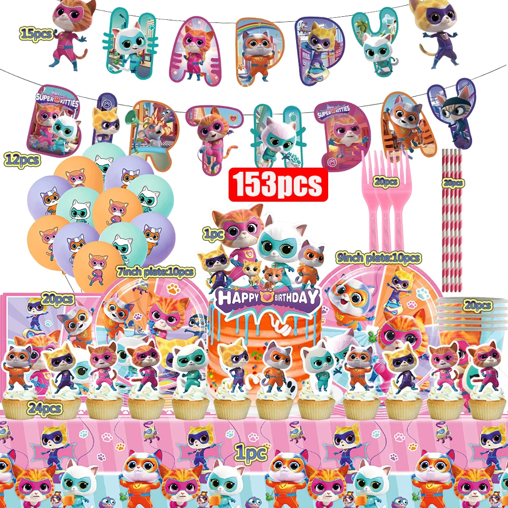 

Squad Birthday Party Decor Disposable Tableware Plate Napkin Straw Balloon Kids Birthday Party Supplies Baby Shower Gifts