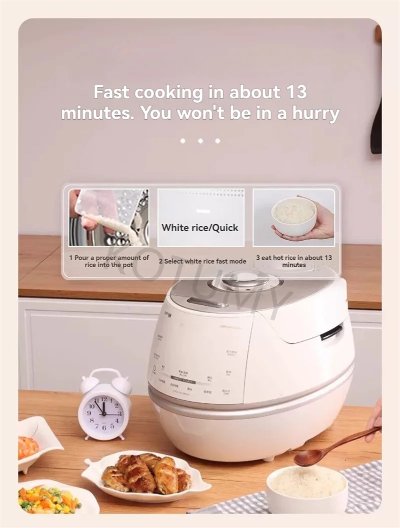 CHP1050FW Rice Cooker Moderate Capacity Simple Operation For Dorm Apartment Residents Regular Three Meals Convenient Cooking
