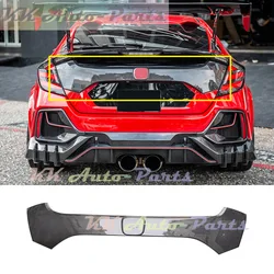 Carbon Fiber OEM Rear Trunk Boot Cover Trim For Honda Civic FK8 FK7 Hatchback 2017+ Auto Tuning