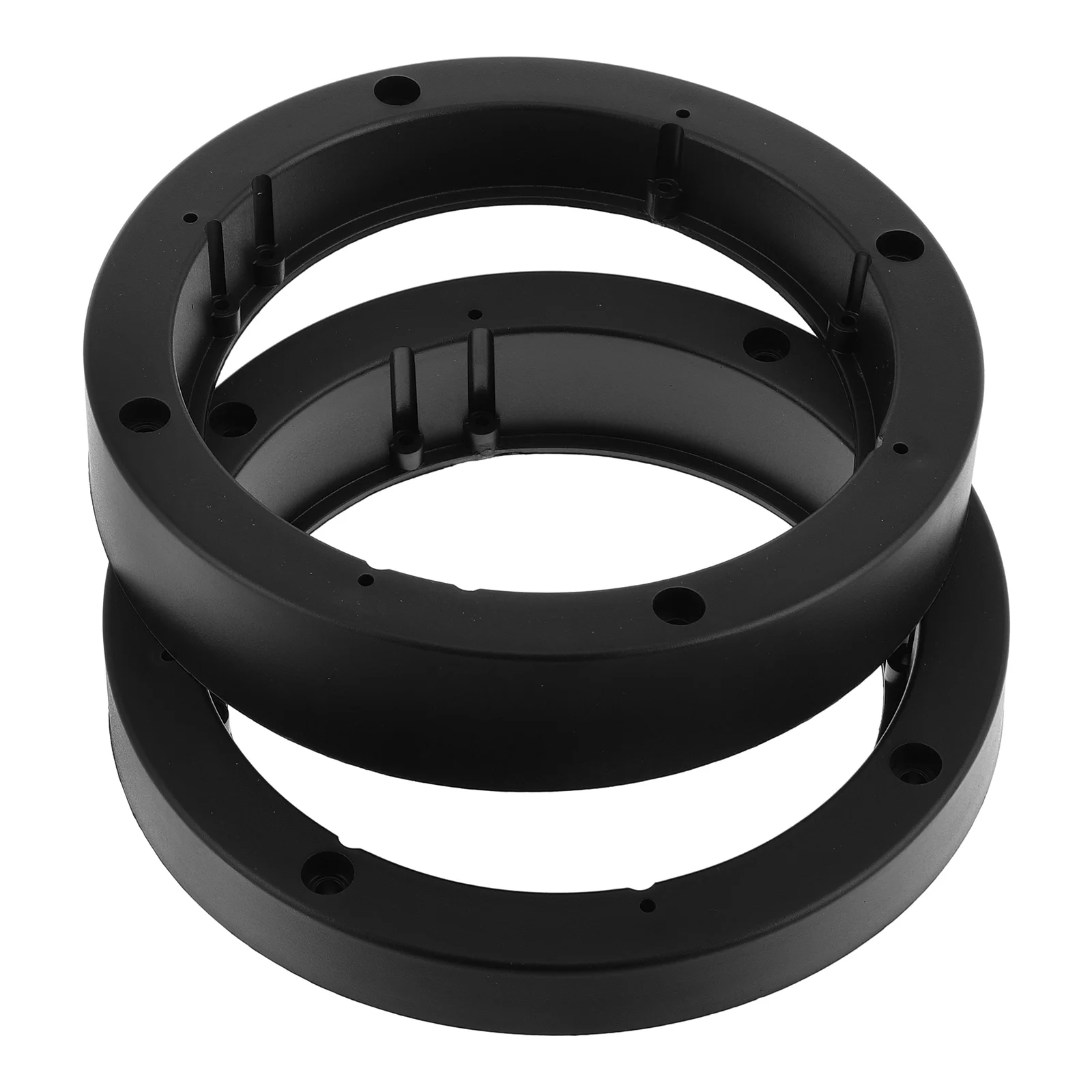 

2 Pcs Speaker Car Audio Pad Adaptor Ring Bracket Accessories Door Rings Parts Black Accessory Mat