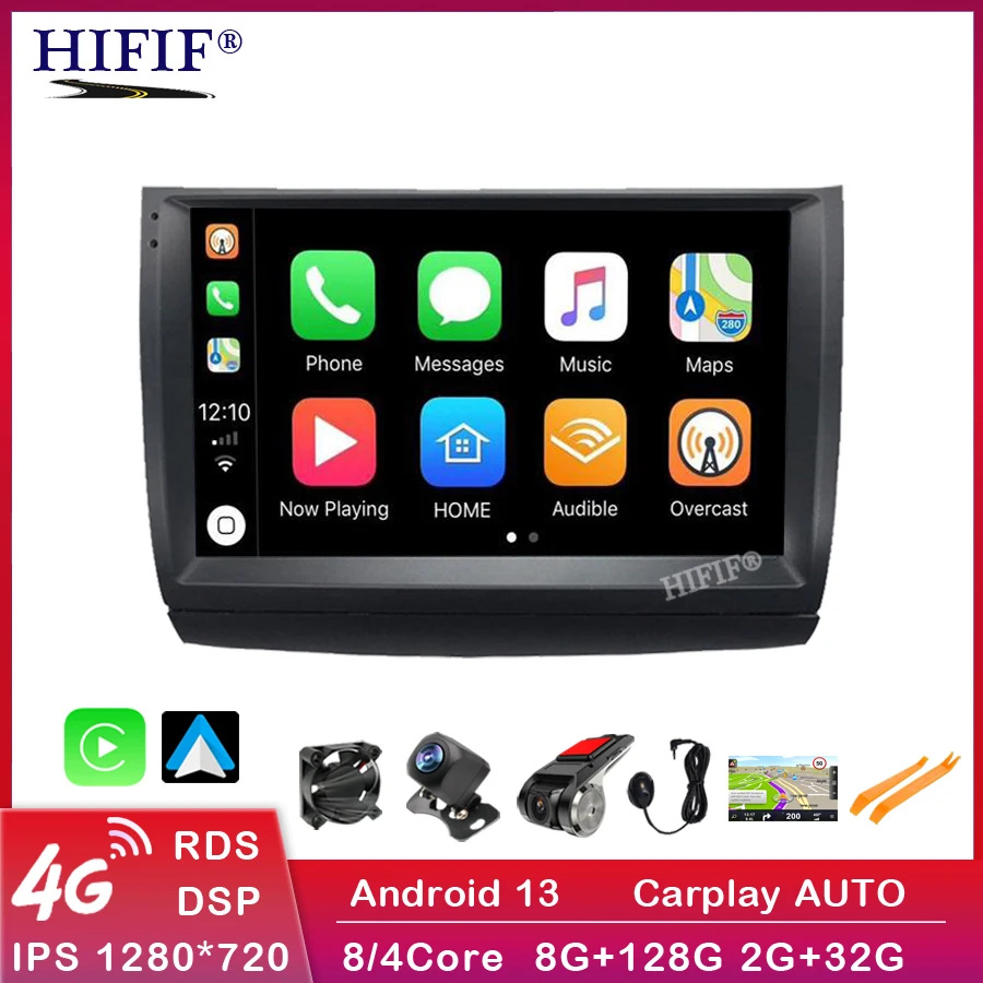 Android 13 Car Radio For Toyota Prius 20 2003-2009 Android Auto BT Carplay 4G WIFI Multimedia Video Player GPS Navigation No DVD