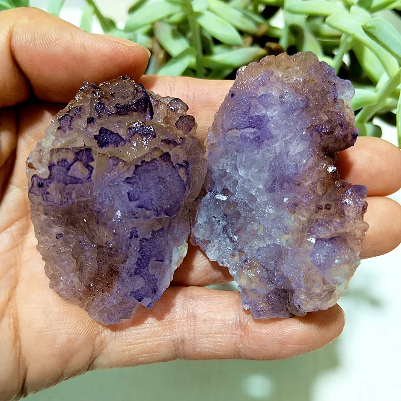 الكريستال الطبيعي الأرجواني فلوريت مجموعات كريستال الساحرة خام السحر الطاقة التأمل فنغ شوي كريستال غرفة زخرفة #5