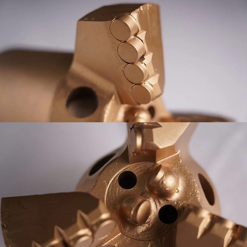 1PC Three Wing Inner Concave PDC Drill Bit For Coal Mine Water Exploration  With Tungsten Carbide Matrix For Hard Rock Stratum