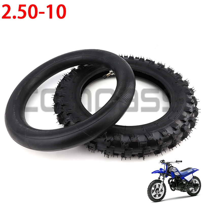 

Good quality 2.50-10 2.50x10 Motorcycle Scooter Tire & Inner Tube2.50*10 Fit for Honda CRF50 XR50 Yamaha PW50