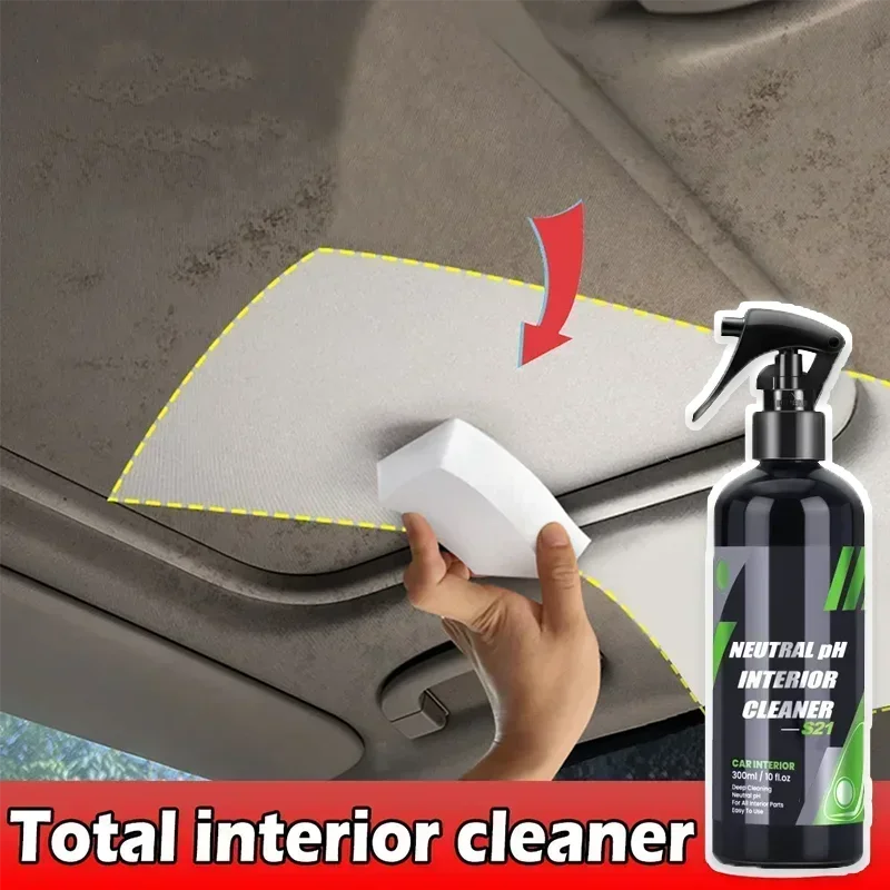 

Car Interior Cleaner Interior Parts Dashboard Leather Flannel Woven Fabric Multi-purpose Anti-aging Cleaner Tools Car Wash