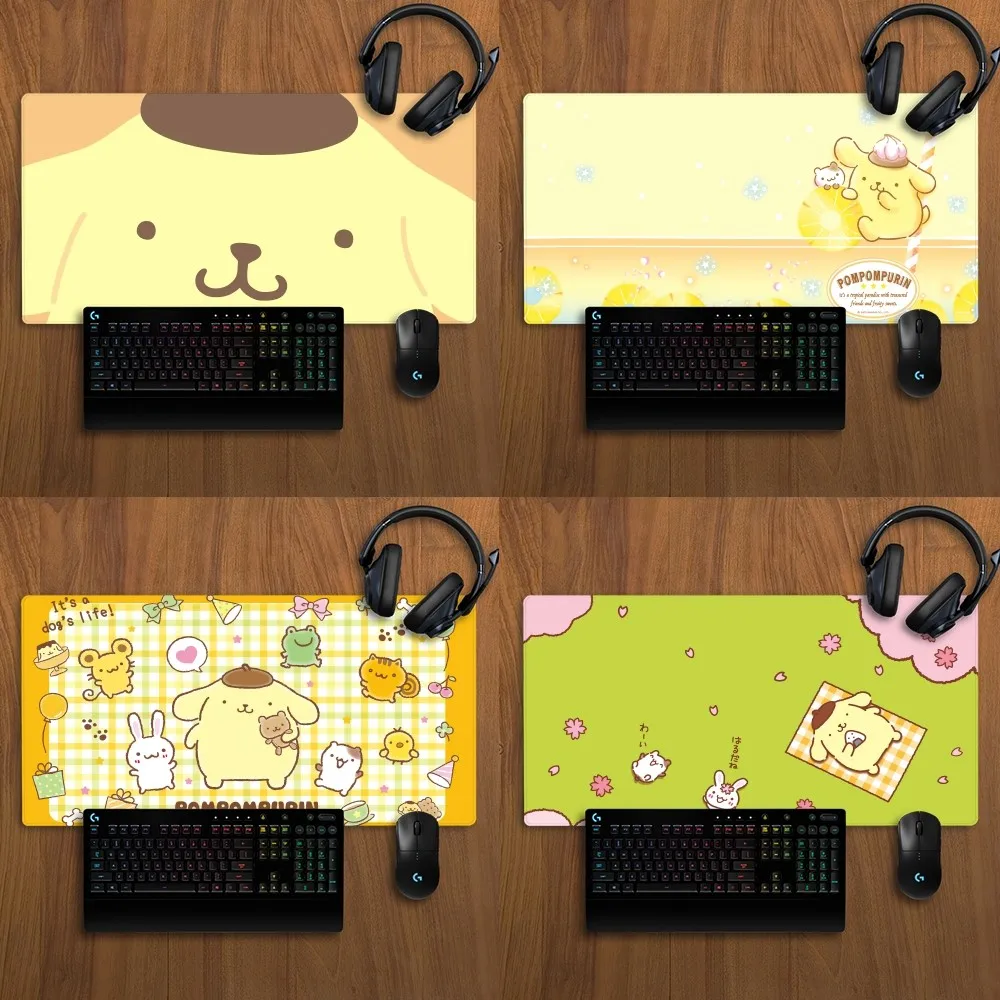 MINISO Sanurgente Pompompurin-Grand coussin de souris non ald Lockedge, bloc-notes épaissi, bureau, étudiant, jeu