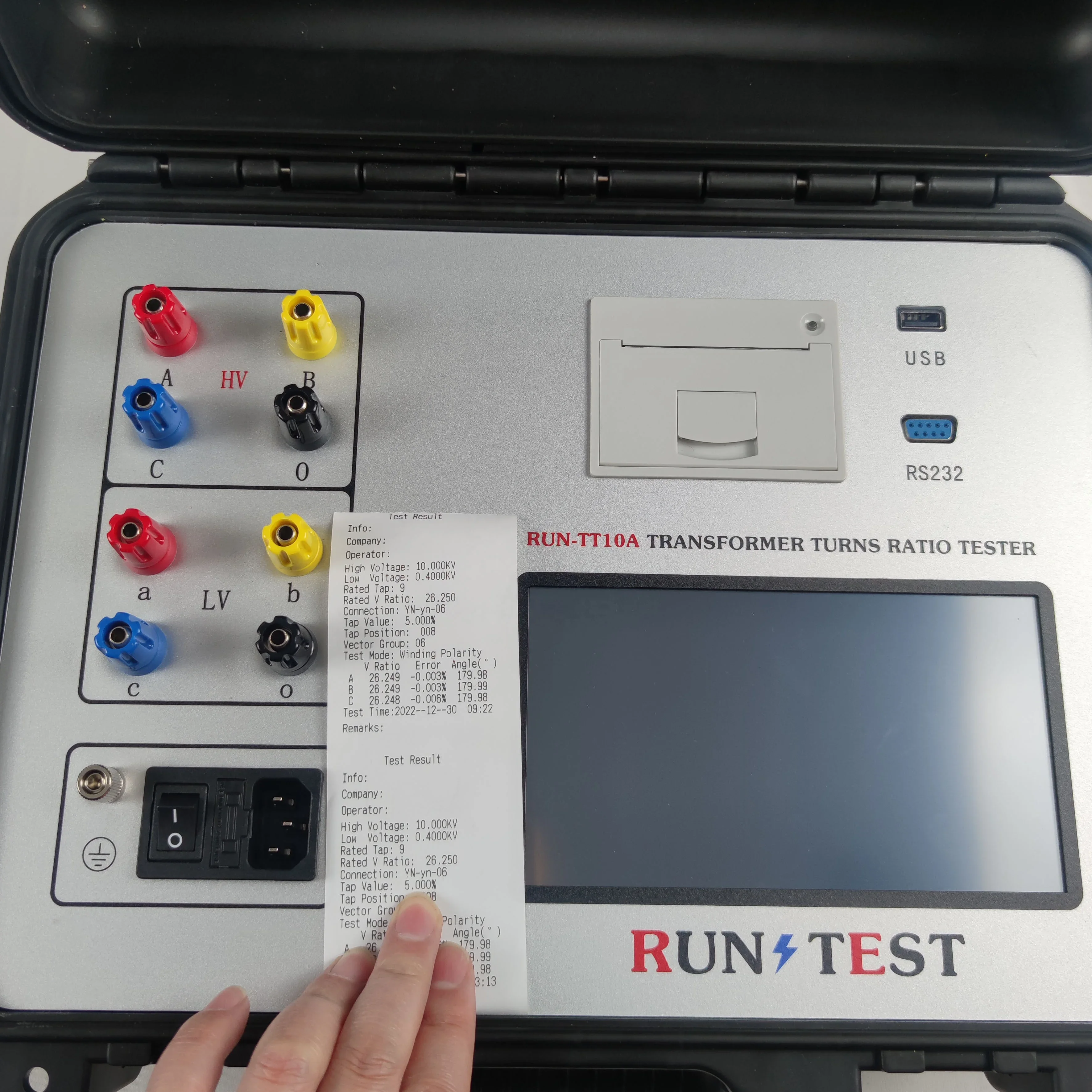 3 Phase Multi-Function Transformer Turns Ratio Tester Voltage TTR Tester TTR Meter