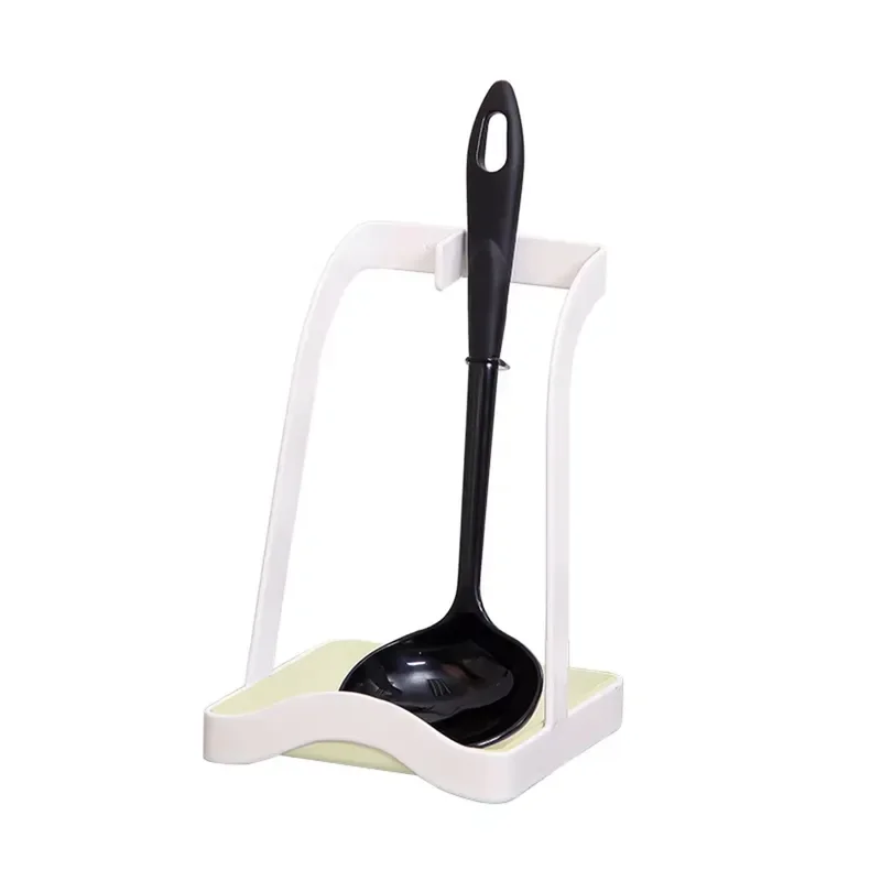 Kitchen Ladle Spoon Holder with Lid Rest Countertop Storage Rack Stand Utensil Organizer Bracket for Cooking Tools