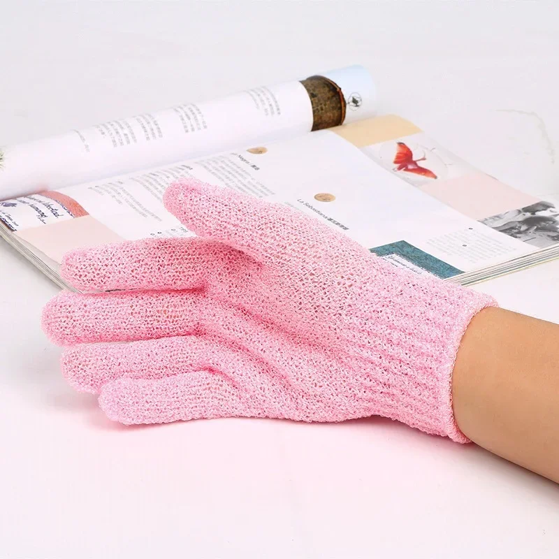 Five Finger Bath Mitt Exfoliating Scrubbing Mitt Creative Fibre Massage Scrubbing Towel Single bath brush  scrub gloves