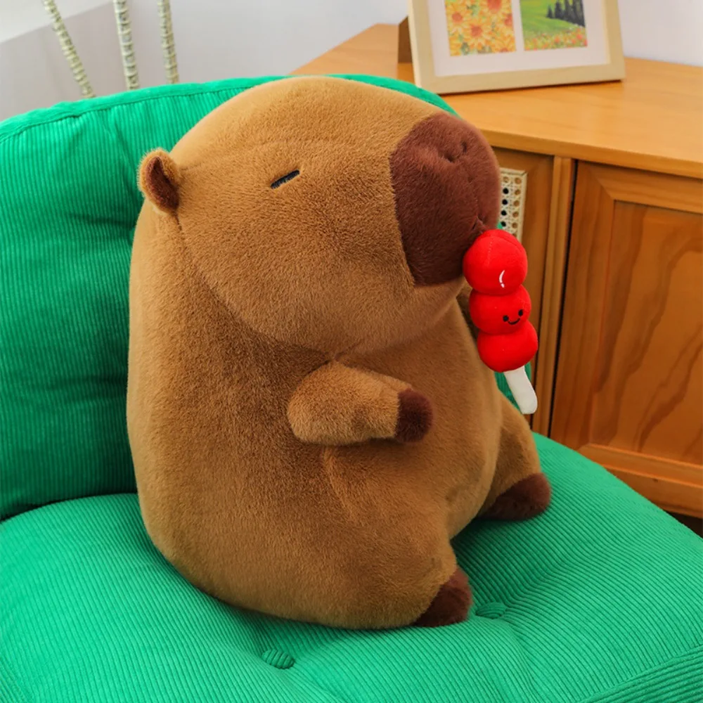 Stretchable Capybara Plush Toy Candied Haws Soft Simulation Capybara Toy Cute PP Cotton Stuffed Capybara Doll Christmas