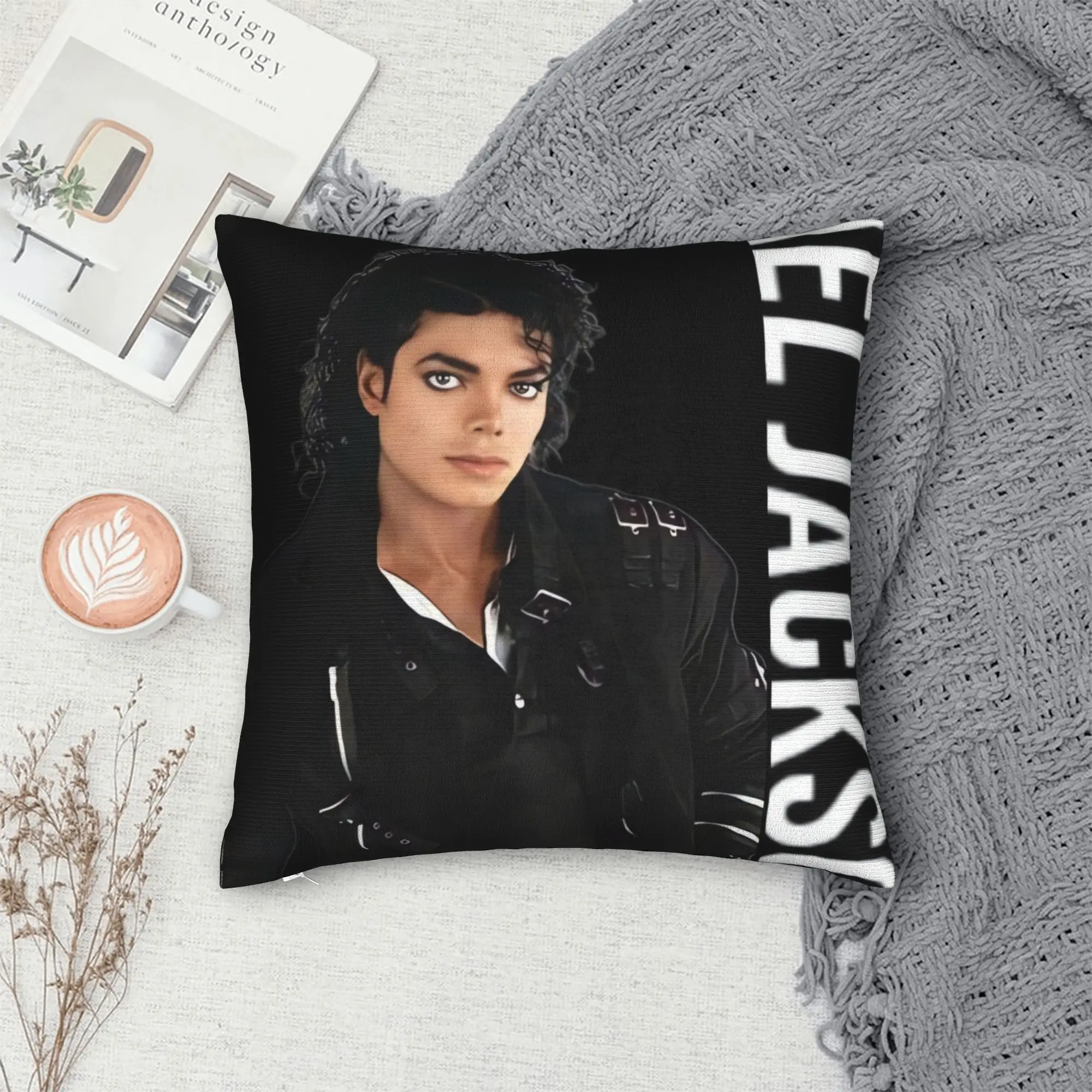 Bold Michael Jackson Bad Graphic Art Pillow Cover  Soft Cushion Cover Funny Pillow Case For Office Car Home Decor