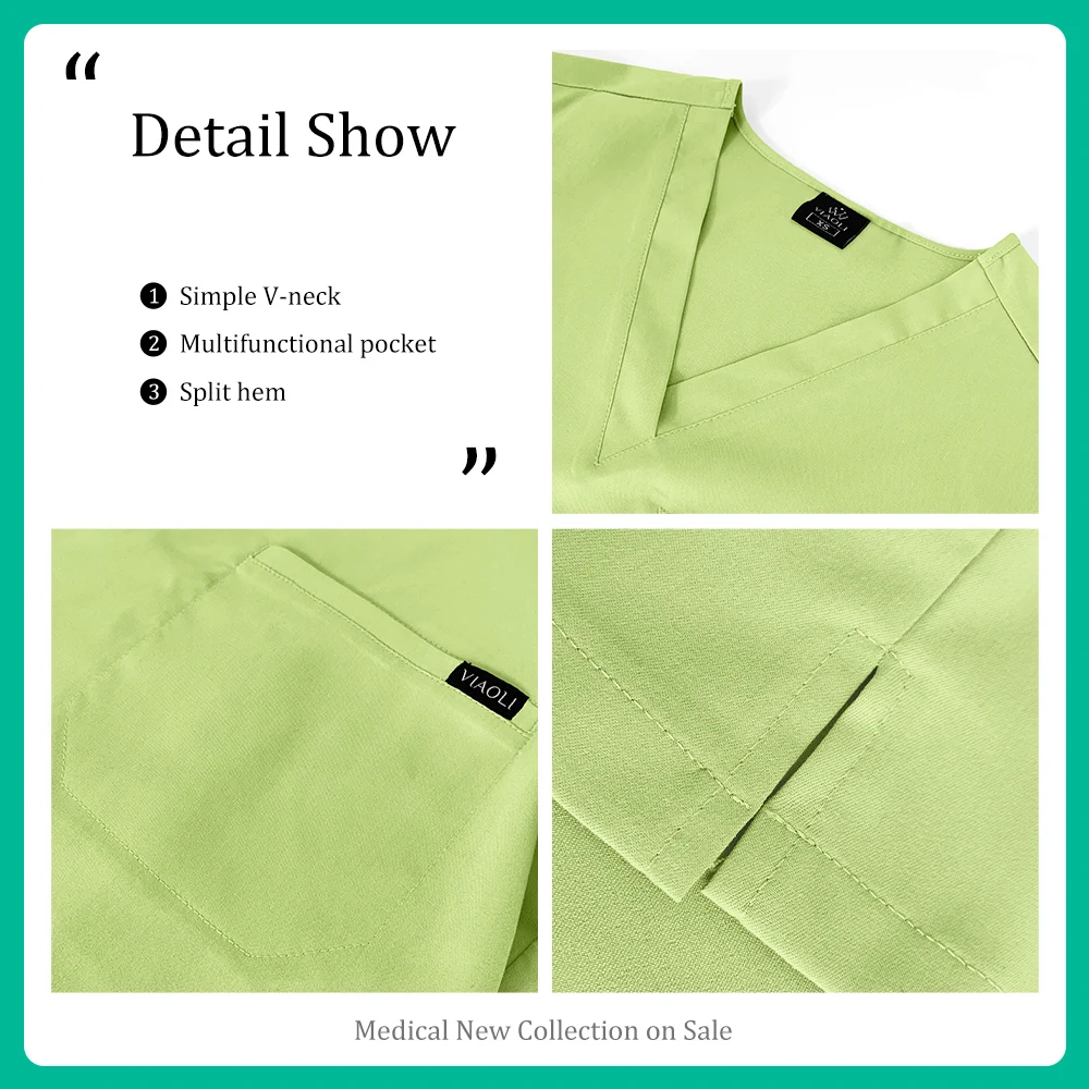 Uniforme de travail de dentisterie XS-XXL, ensemble de blouses de soins infirmiers pour Service de santé, uniforme de travail pour Salon de beauté, vêtements de laboratoire anti-poussière, costumes de gommage vétérinai