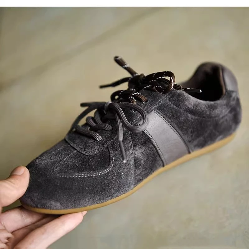 

AIYUQI 2026 New Women's sneakers shoe Flat Genuine Leather German Training Shoes Women Plus Size Spring Fashion girl Shoes