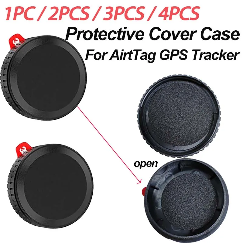 

Защитный чехол для GPS-трекера Airtag (1/2/3/4 шт.), противоударный держатель для Airtag, для домашних животных, кошельков, велосипедов, ключей
