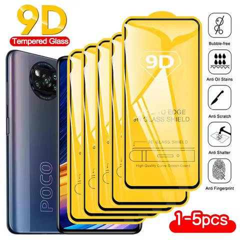 1-5PCS Screen Protector For Xiaomi Poco X7 Pro X6 F7 F6 M6 M7 Plus X3 NFC M5S C75 C71 C65 F5 X5 M4 X4 GT F1 F3 F2 Tempered Glass