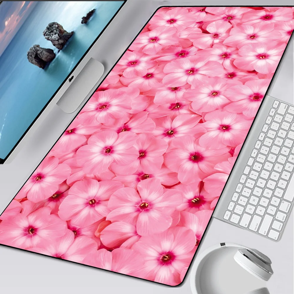 Flowers Pattern Large Gaming Mouse Pad Computer Mousepad PC Gamer Mouse Mat Laptop Mausepad Mouse tappeto tastiera Mat Desk Pad
