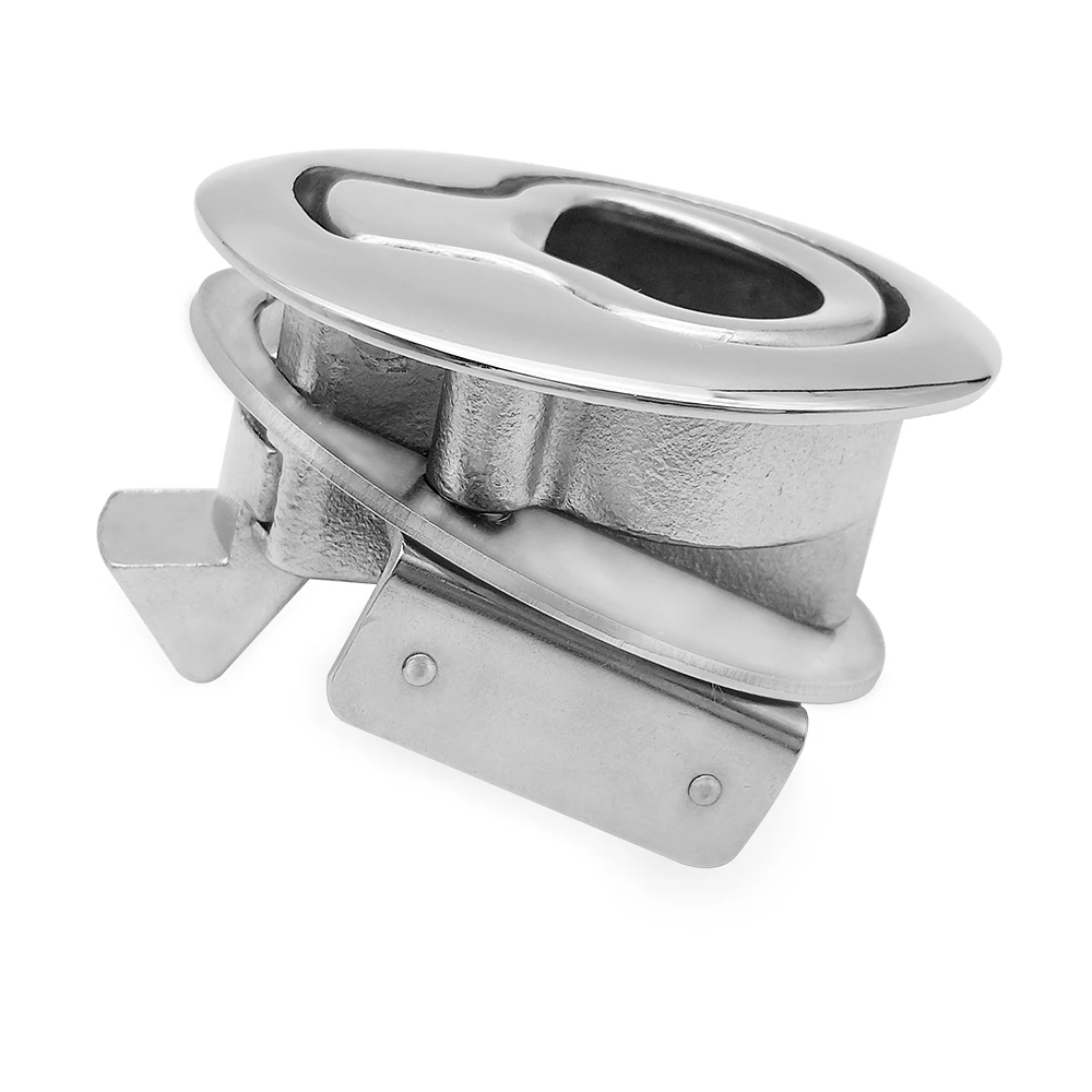 2 "فلوش سحب سلام مزلاج للقارب البحرية سطح السفينة فتحة الباب تحول قفل 316 الفولاذ المقاوم للصدأ الأجهزة البحرية