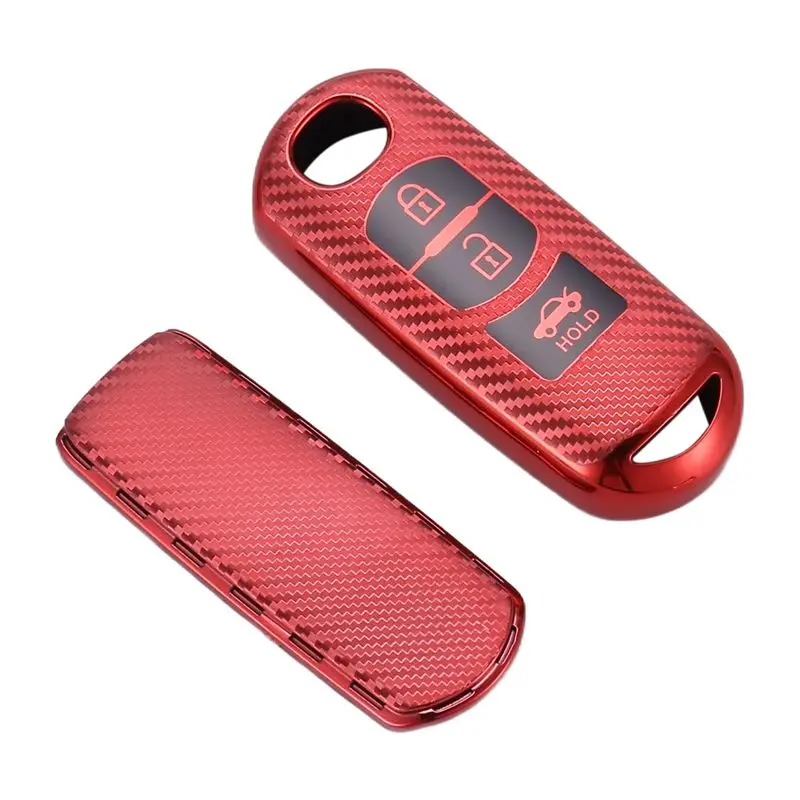 

AC34-Key Case Soft TPU Car Key Fob Cover Case Protect For Mazda 2 3 5 6 CX-3 CX-4 CX-5 CX-7 CX-9 2014 2016 2015 Atenza Axela