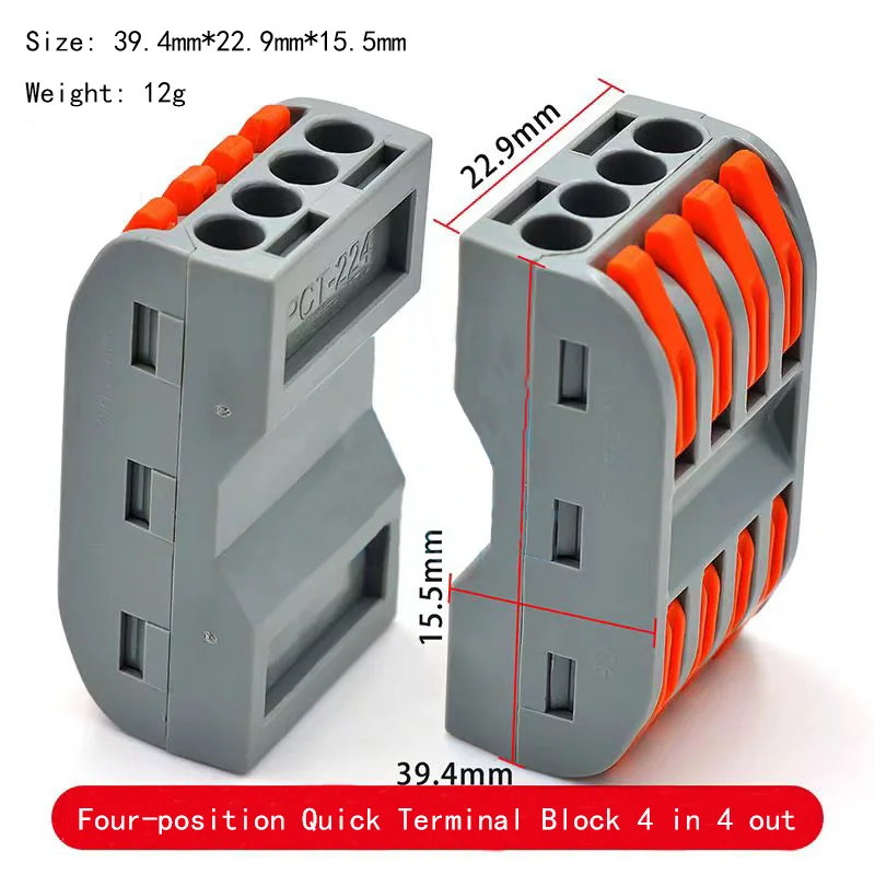 Аксессуары для 3D-принтеров, двухпозиционный проводной разъем, быстрые клеммы, пары два в два, три на три выхода, четыре в четыре на четыре выхода