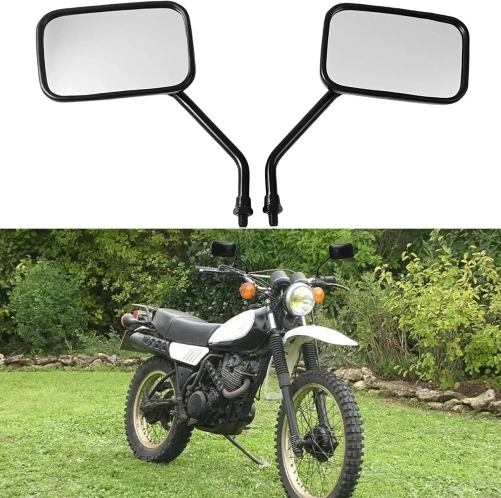 Motorrad-Rückspiegel 10 mm für Yamaha DT100 DT175 DT250 DT400 XS400 XT500 TX750
