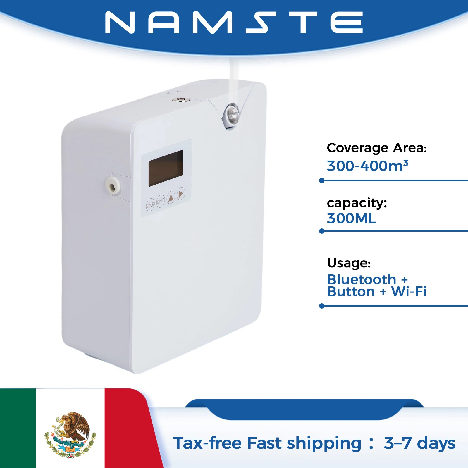 NAMSTE 400m³ Smart Scent Air Machine for Home Waterless Oil Diffuser Bluetooth WiFi Aroma Diffuser MX and US Local Fast Delivery