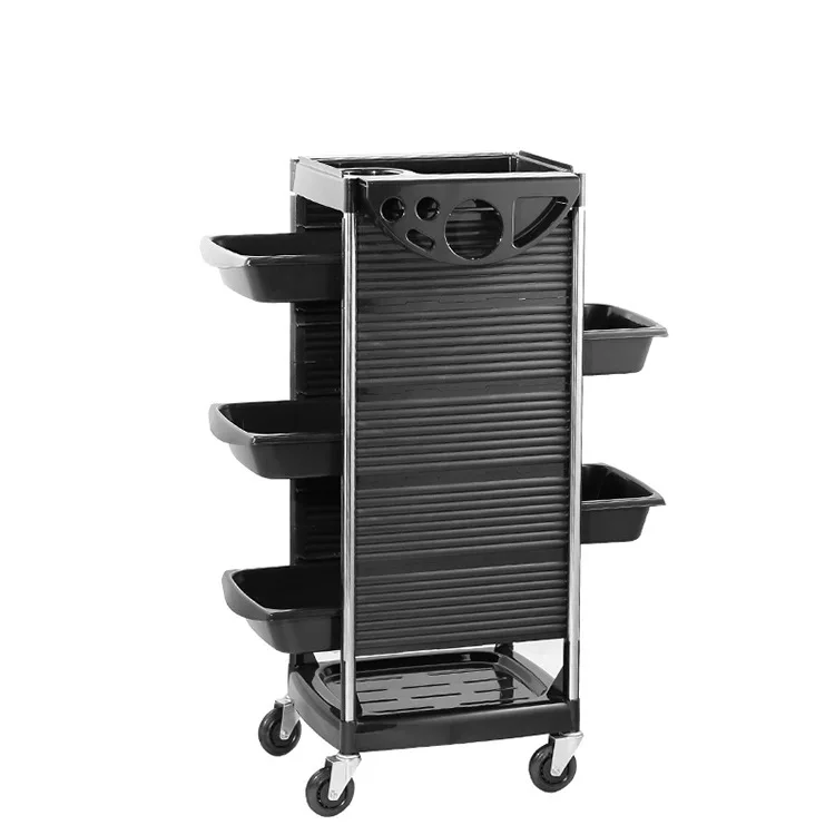 Hairdressing Trolley, Multi-Functional Mobile Salon Tool Cart, Professional Hair Styling Equipment