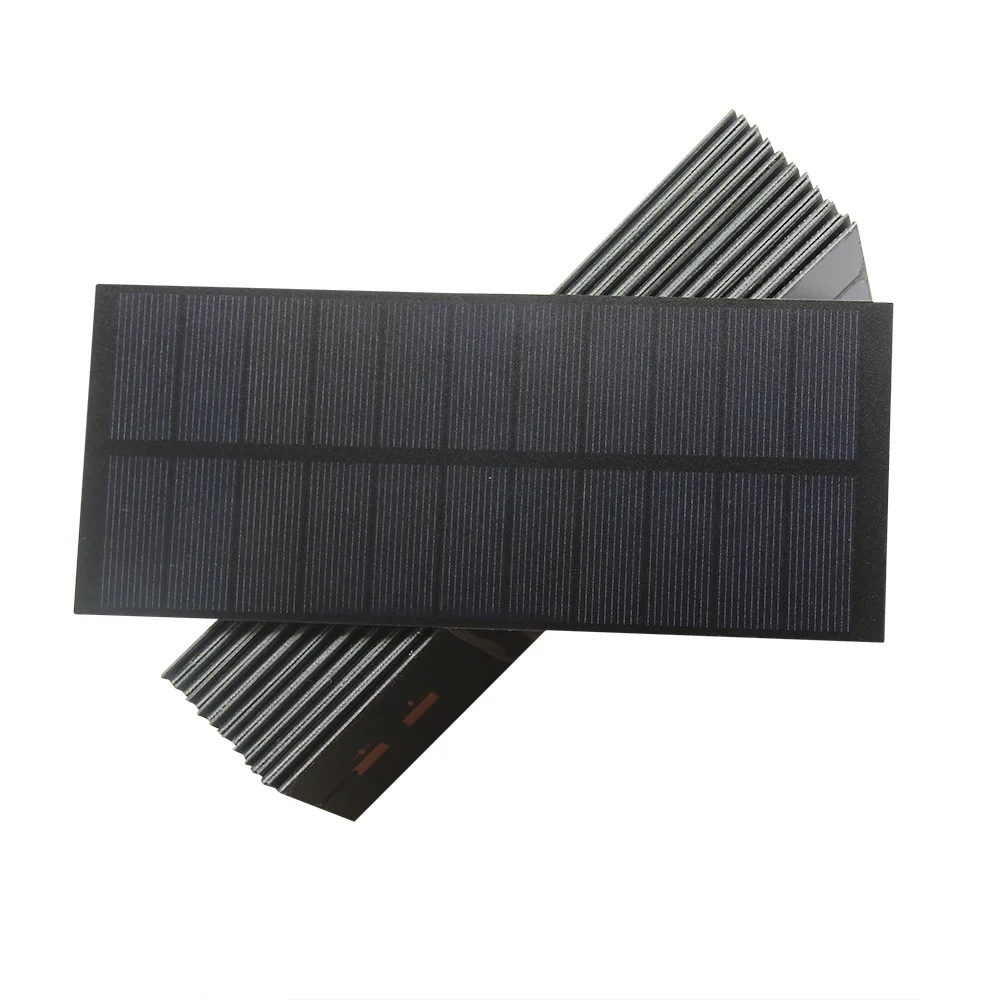 2.2w 5.5v célula solar policristalina diy carregador de painel solar para bateria 3.7v & sistema de iluminação solar 188*78.5mm 100 peças