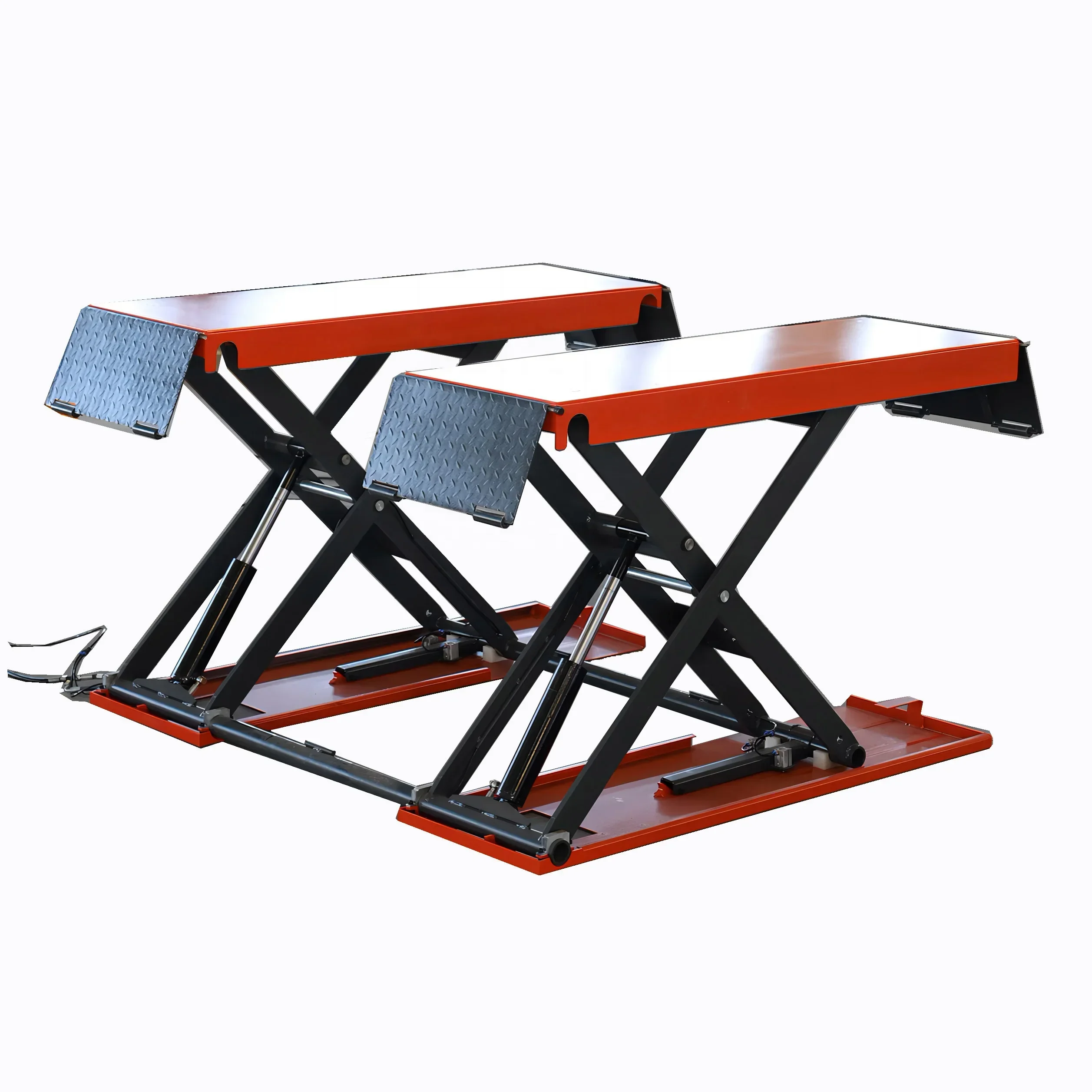

l Car lift 4 /3.5 tons hydraulic lift 1.2 meters height auto repair small scissors mobile ultra-thin maintenance lift