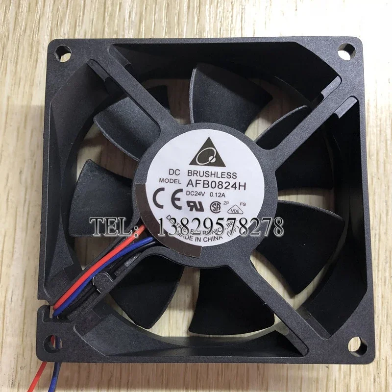Ltsf لـ Delta Electronics AFB0824H DC 24V 0.12A 80x80x25mm 3-Wire Server Cooling Fan8cm #1